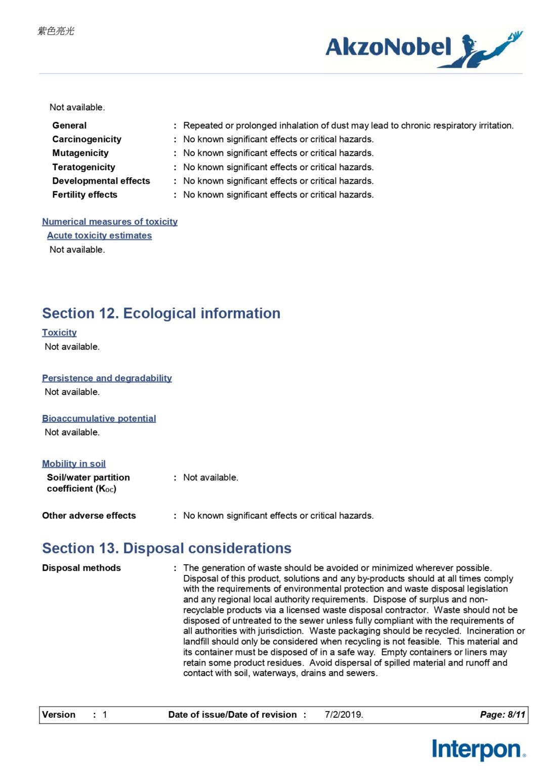 AkzoNobel安全資料表08
