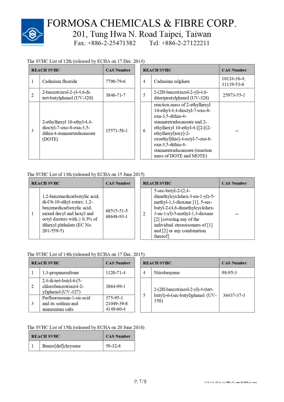 台灣化學纖維產品安全證書07