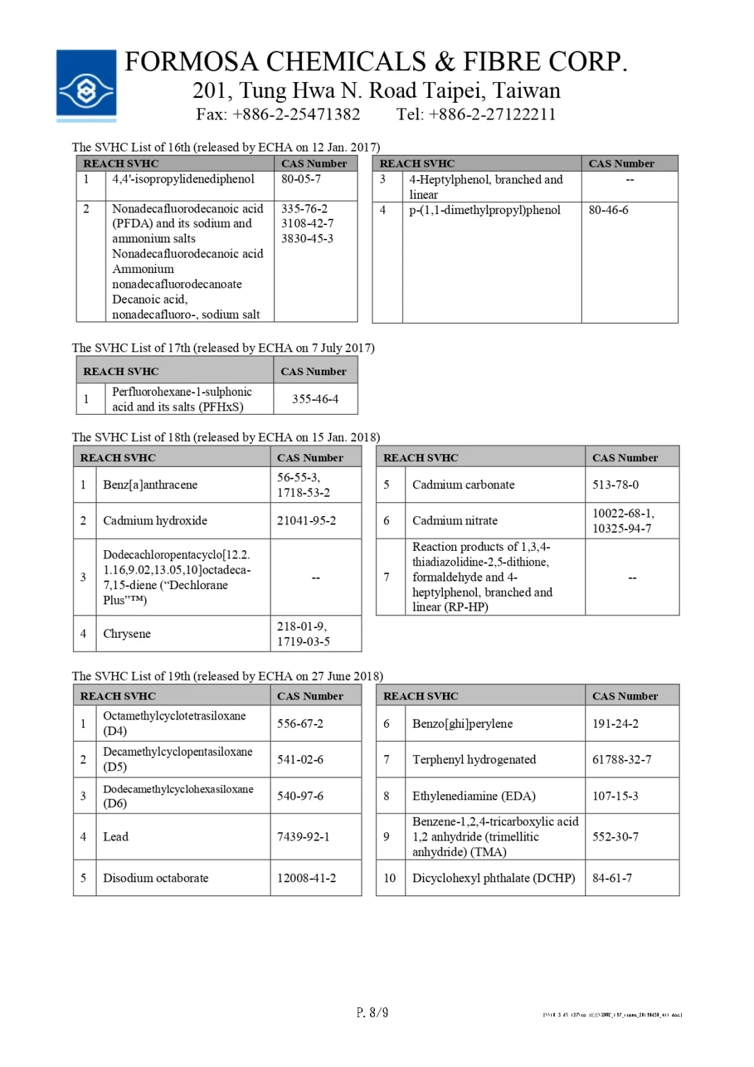 台灣化學纖維產品安全證書08