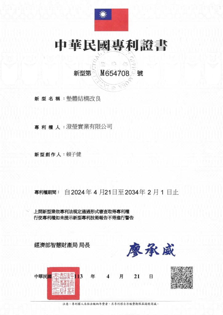專利矯姿止滑桌墊